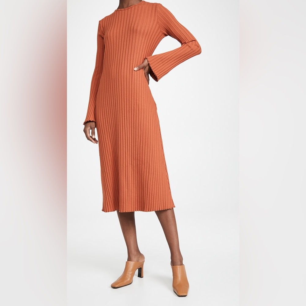 Simon Miller Rib Wells Long Sleeve Dress